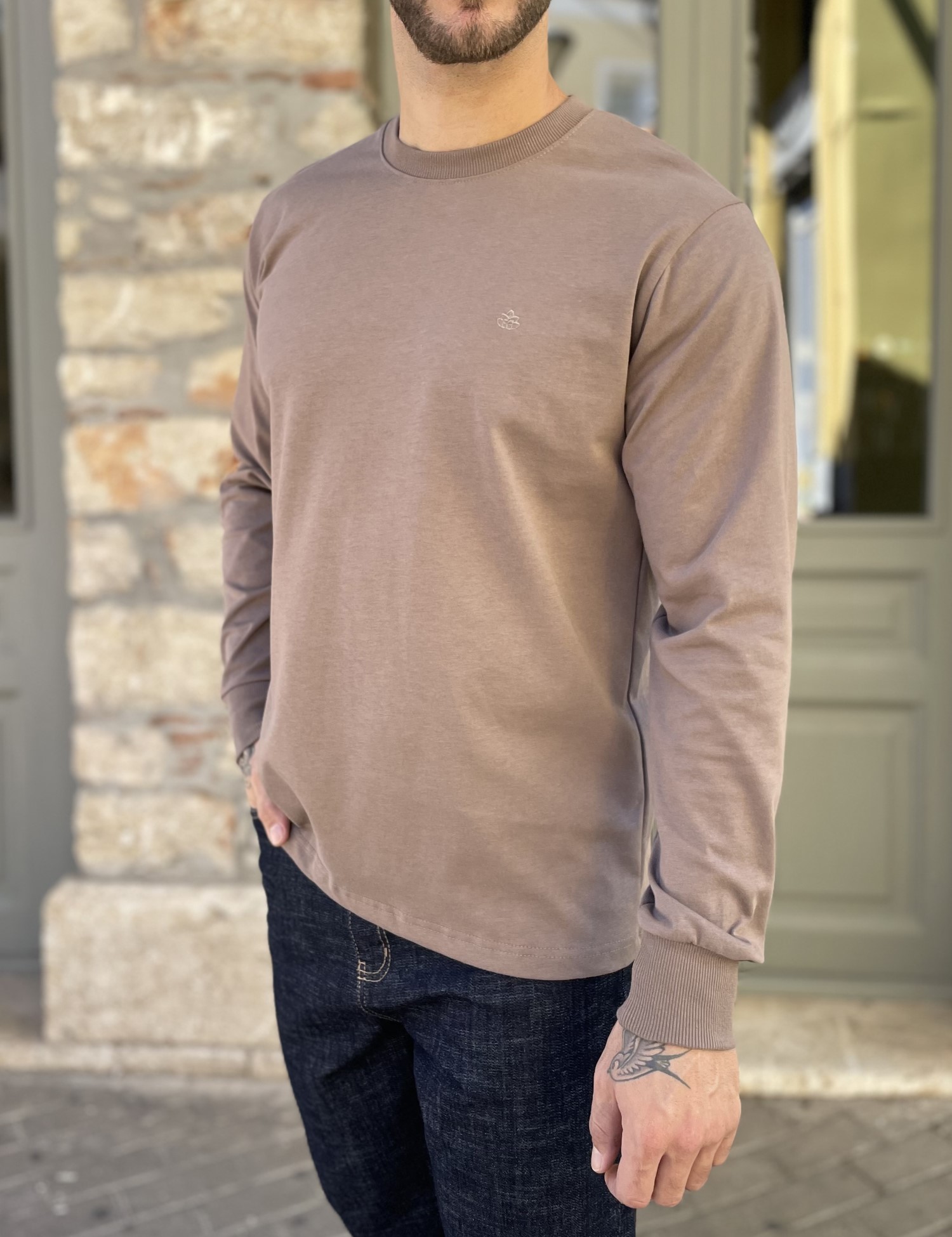 Everbest Ανδρική πούρο βαμβακερή μπλούζα Plus size 2610160P φωτογραφία